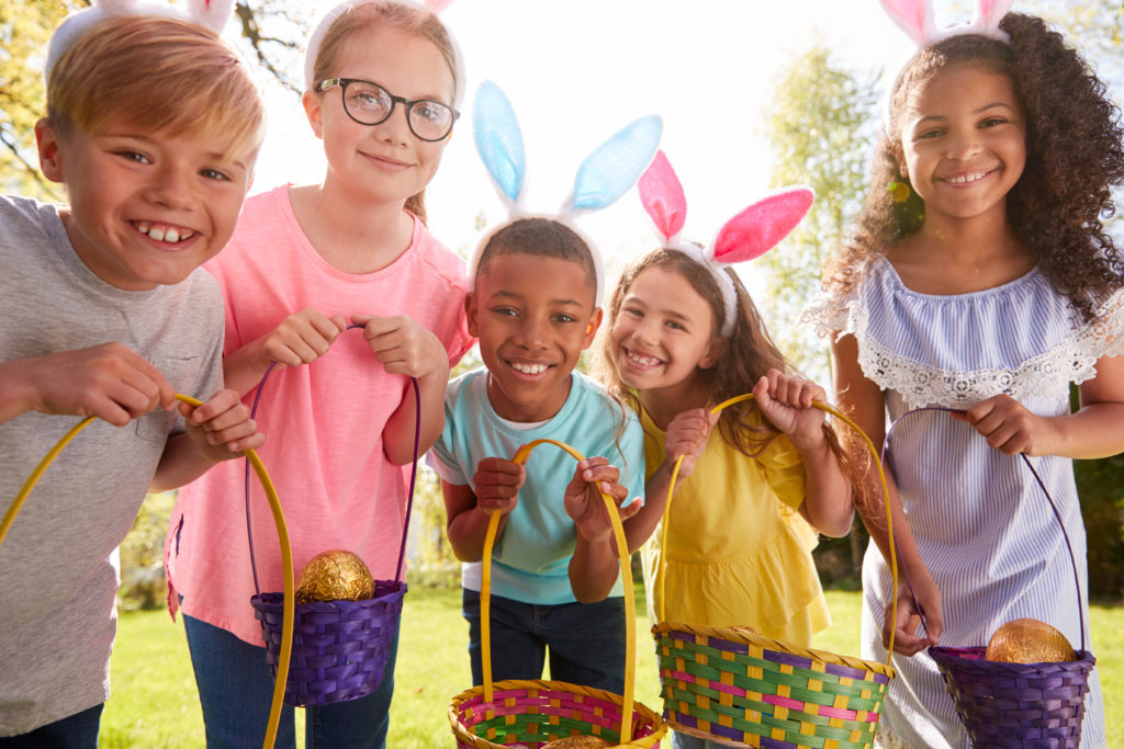 Kids at Easter Egg Hunt