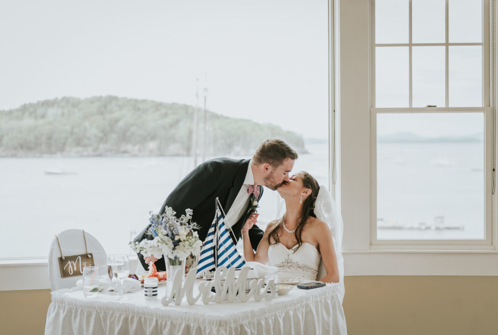 Photo of a Wedding Reception at the Bar Harbor Inn, Bar Harbor, Maine