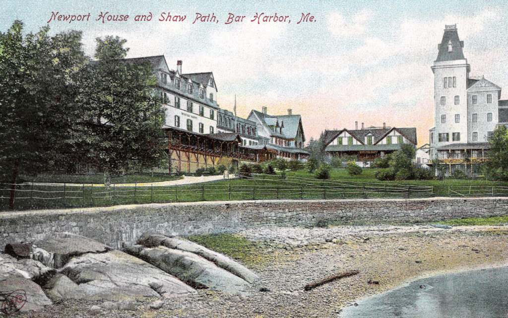 Historic Iimage of Newport House, Hotel Rockaway and Shore Path Courtesy of Jesup Memorial Library