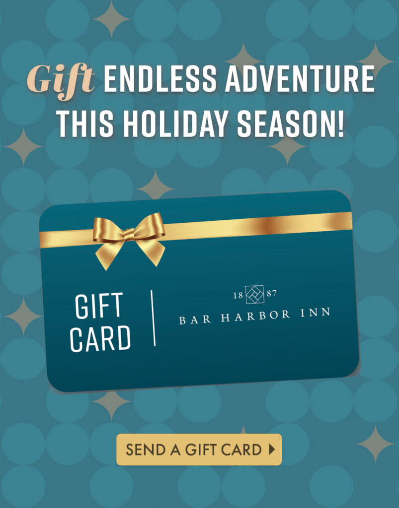 Gift endless adventure this holiday season with a gift card for the Bar Harbor Inn.